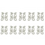 Inele din metal pentru codite afro RNG57GG Argintii, Set 10 bucati Inele din metal pentru codite afro RNG57GG Argintii, Set 10 bucati